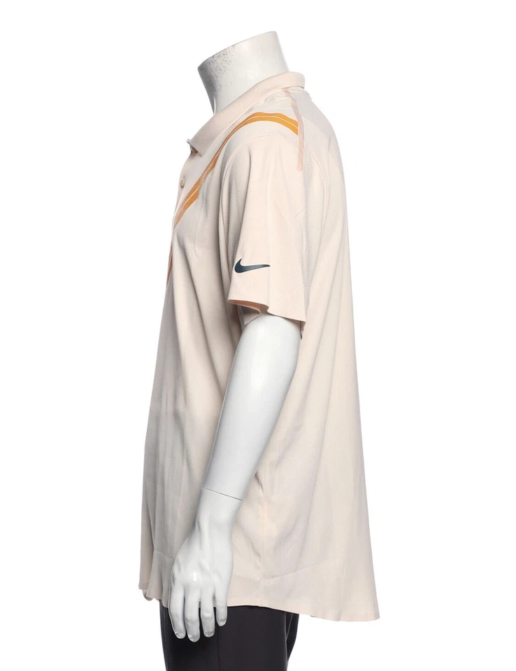 Nike Court RF Advantage Roger Federer Polo Shirt Size XL Guava Orange 939080-838 - Image 3 of 4