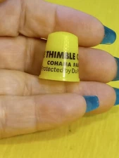 Advertising Thimble--Cohama Fabrics--The Thimble Couture Du Pont Ze-pel