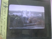 Ancienne Photo sur Plaque de Verre Jumièges Abbaye de Jumièges