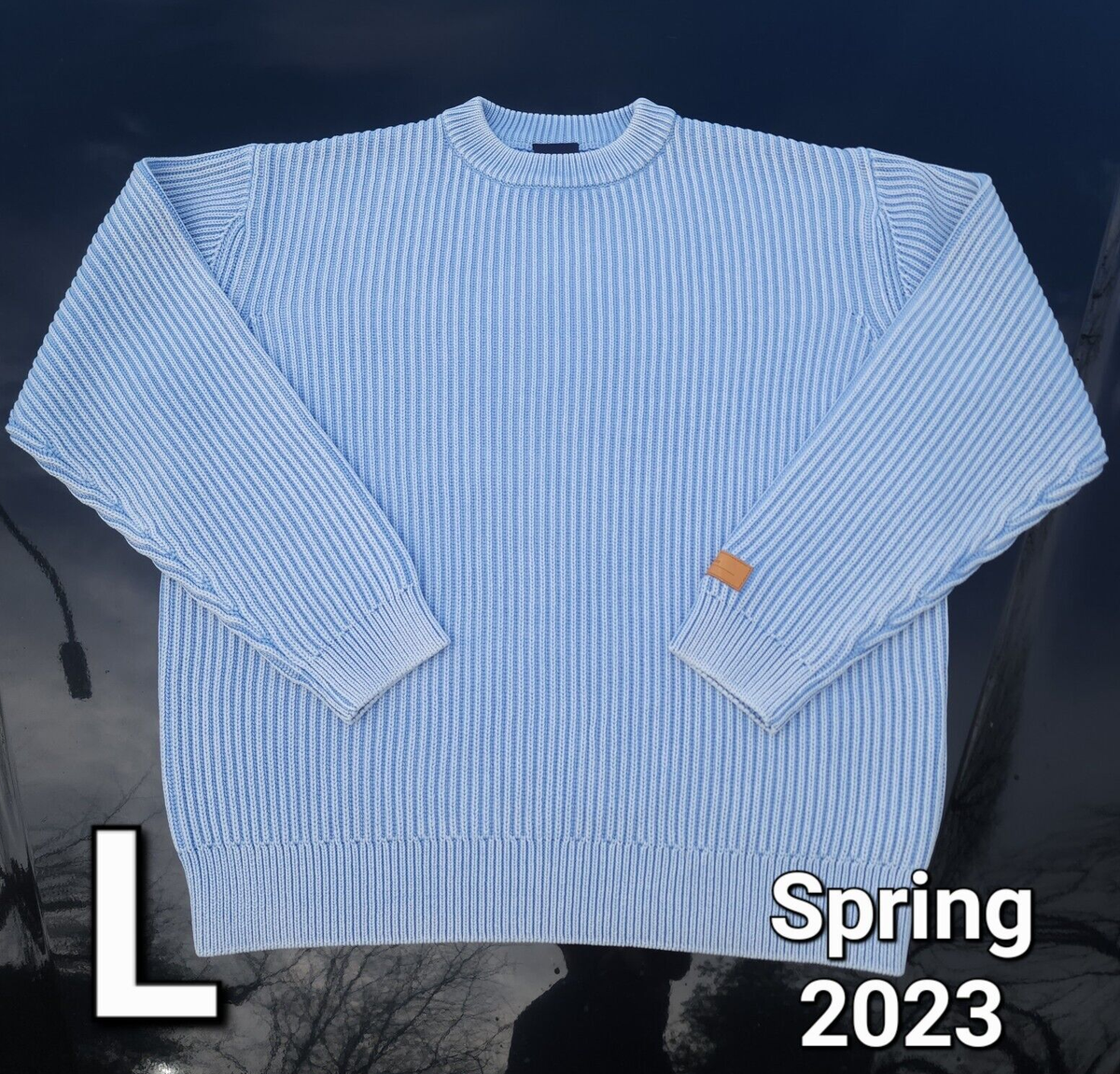 Kith Garment Dyed Meyer Knit Crewneck in Woven Colorway Kith Garment Dyed Meyer Knit Crewneck in Woven Colorway
