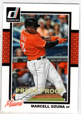 Marcell Ozuna 2014 Donruss Diamond Kings Press Proof Gold /99