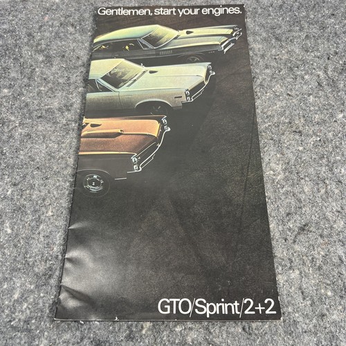 Vintage 1967 Pontiac GTO Sprint 2+2 OEM Dealer New Car Sales Brochure