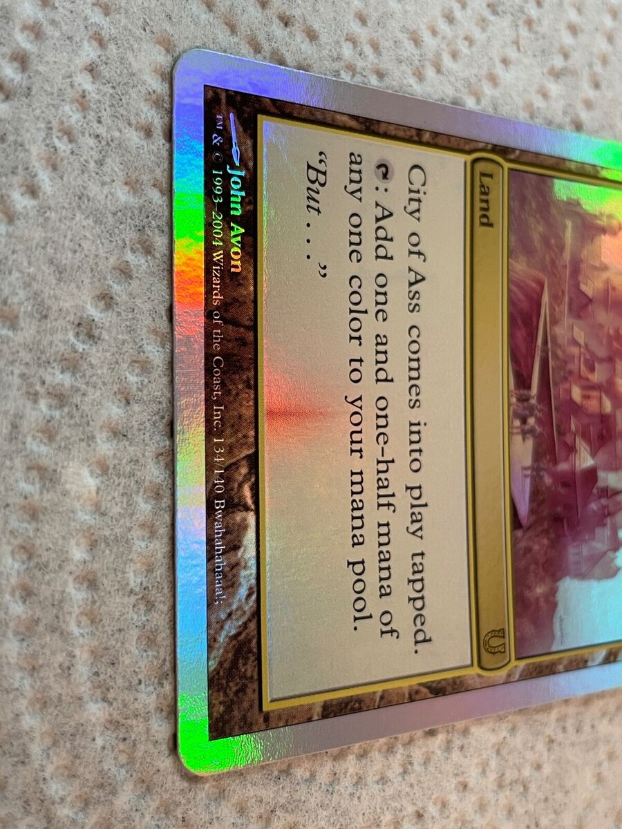 MTG Magic the Gathering Foil City of Ass Unhinged NM Rare | eBay MTG Magic the Gathering Foil City of Ass Unhinged NM Rare | eBay