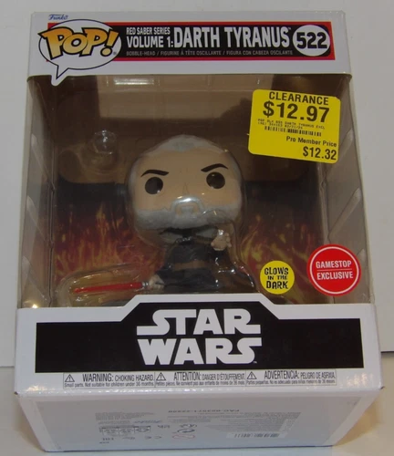 Funko Pop Star Wars #522 Darth Tyranus (Red Saber Series Vol. 1) (GameStop Ex)