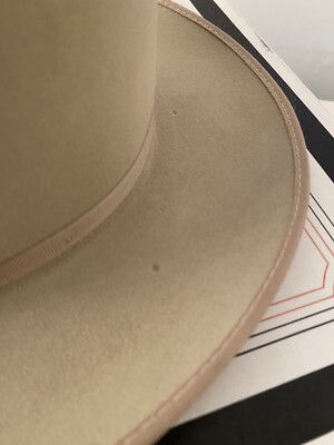 VTG Stetson 3x Beaver Silver Belly Open Road Rancher Cowboy Hat SZ