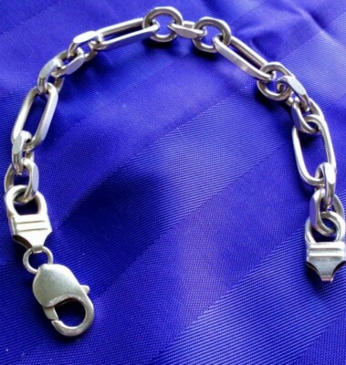 ANCHOR CHAIN HEAVY 925 STERLING ARMBAND BRACELET  21 CM 30 GRAM
