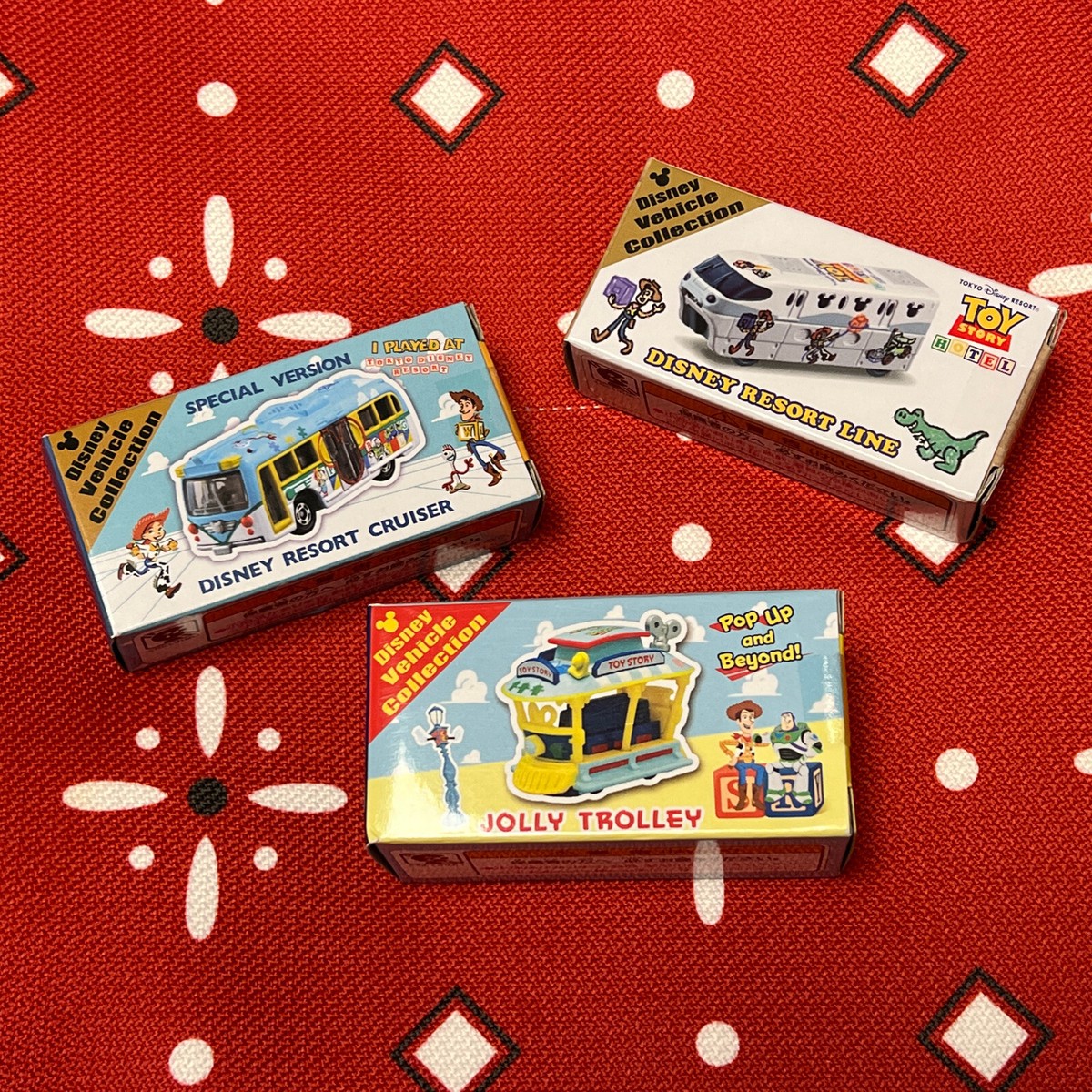 Japan Disney Tomy Collection Toy Story Jolly Trolley Resort Line