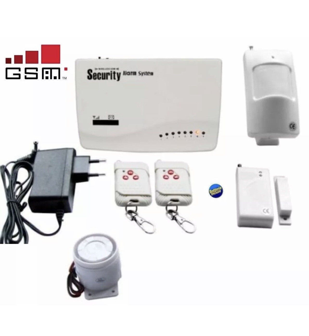 Kit Allarme Antifurto Wireless Centralina GSM Casa Ufficio PIR Phone