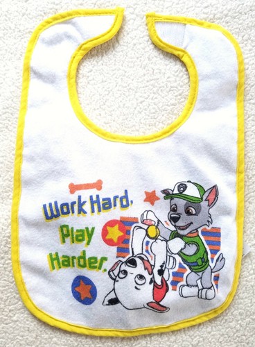 Hamco ~ Unisex Baby Lätzchen ~ weiß ~ Paw Patrol     - Bild 1 von 4