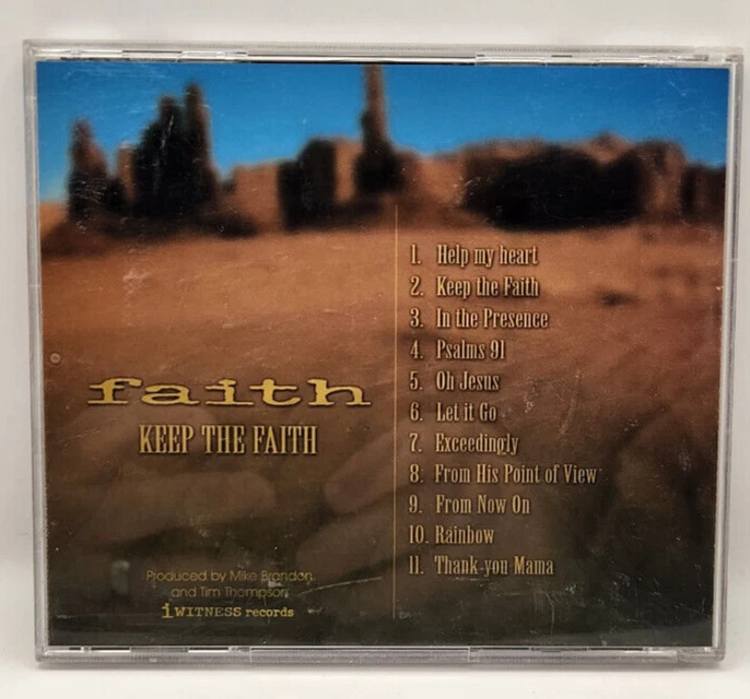 Faith Keep The Faith Recording Christian Rock Music CD 1996 USED — 第 2/2 张图片