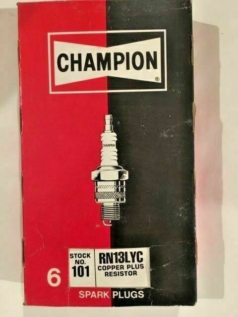 Champion Spark Plug #RN13YLC #101 - Box of 6 Plugs 