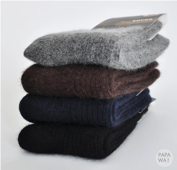 3 pares de calcetines pesados difusos térmicos gruesos cálidos de lana merino 100 % para hombre 8-12 Foto 2 de 4