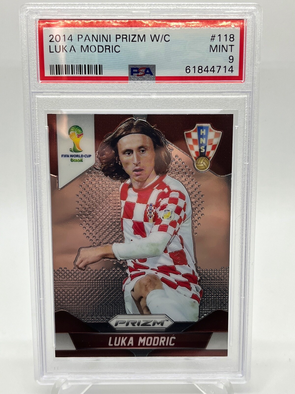 Luka Modric Croatia 2014 Panini Prizm World Cup #118 PSA 9 Mint Quantity