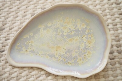 Maine AE Ceramics Alison Evans Oyster Series Small Pearl Color Salad Plate