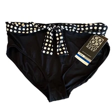 Coco Reef Womens Size XL Black High Waist Bikini Swim Bottoms Lure Tie NWT