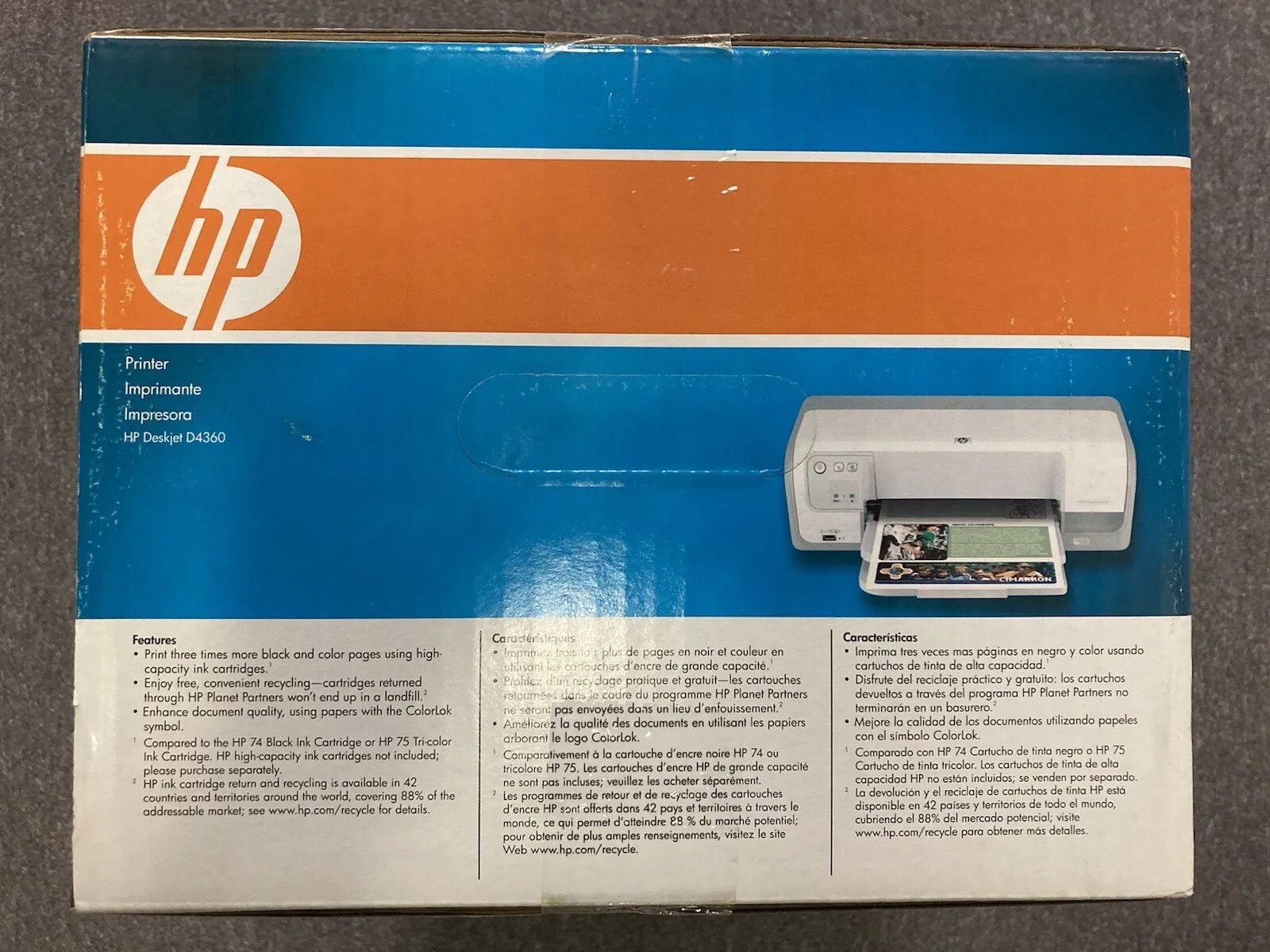 HP Deskjet D4360 Inkjet Printer New in box eBay
