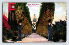 Postcard California Los Angeles CA Palm Drive Singleton's Court 1941 Posted