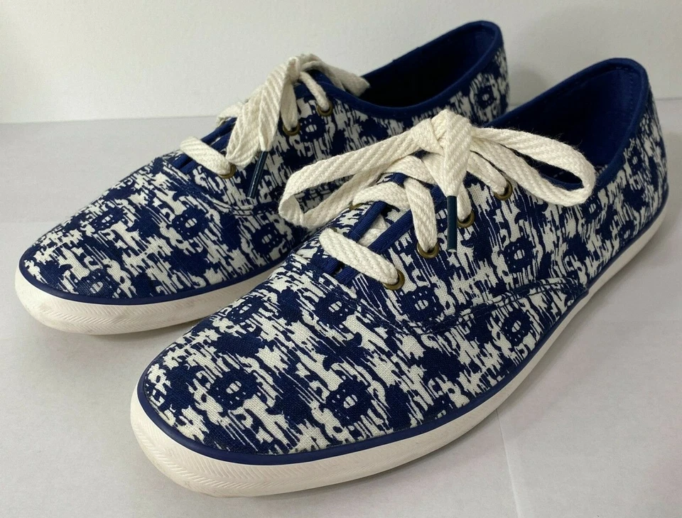 Zapatillas Tenis Keds Para Mujer 9.5 Azul Crepúsculo Blanco Champion Ikat Oxford Foto 3 de 4