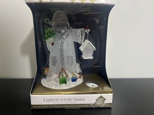 Merry And Brite Lighted Acrylic Santa (2003)