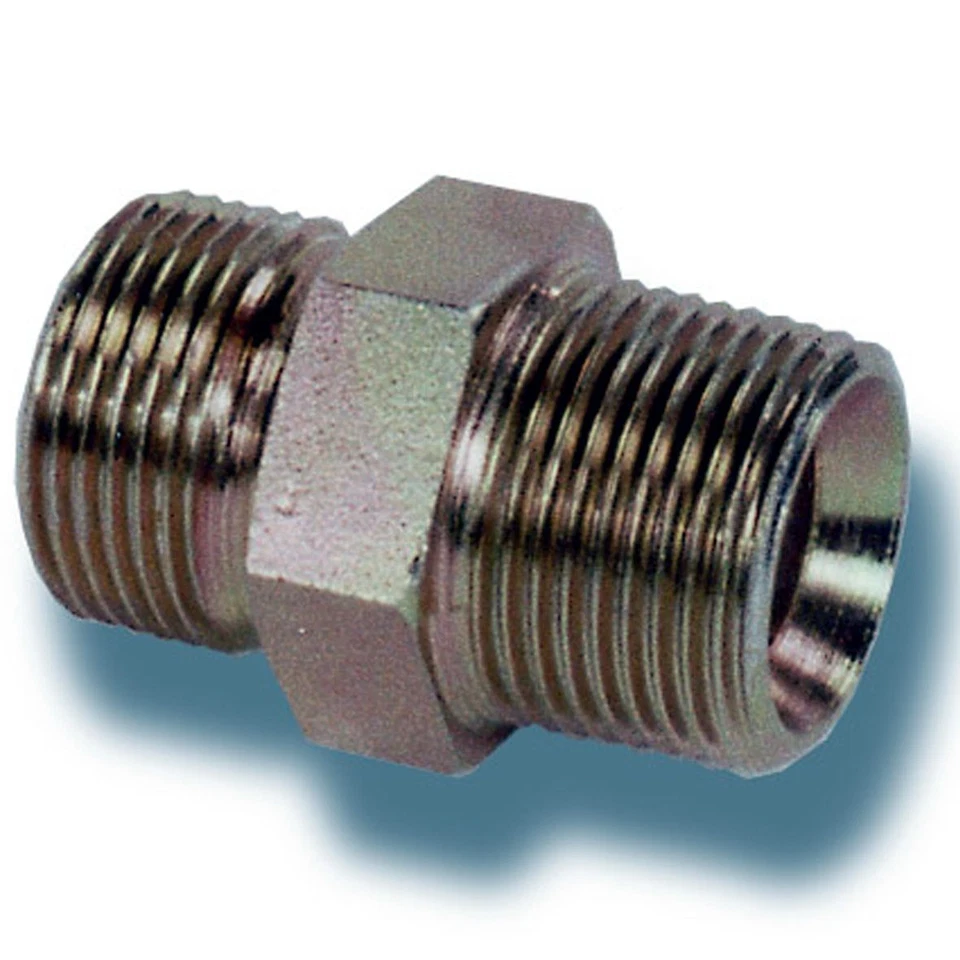 INTERPUMP 3 X PRESSURE WASHER JET WASH HOSE JOINER 3/8M x 3/8M UNION FITTING ADAPTOR BSP