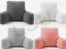 Fleece Cord Reading Pillow Soft Cozy Backrest Support Chair Sofa Bed Cushion