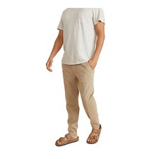 Marine Layer Saturday Slim Fit Jogger Pants Men's XL Faded Khaki Drawstring