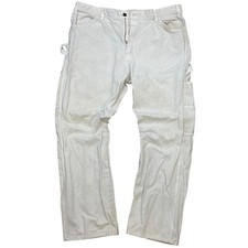 Dickies White Painter carpenter pants thrashed dirty 40x32 Gorpcore work wear