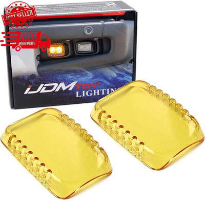 Selective Yellow LED Fog Light Shield Covers for 2021-Up Ford F-150 Raptor
