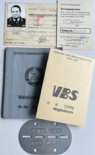 Wehrdienstausweis Major NVA DDR 3. Raketenbr. Tautenhain EKM Ausweis VBS orig.