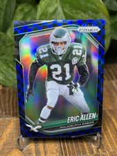 🟦 2025 Panini Prizm Eric Allen Black Blue Checker Prizm Philadelphia Eagles⬛️