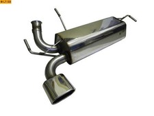 FOX Endschalldämpfer 1x135x80mm flach schräg für Peugeot 206 RC ab Bj 99  2.0l