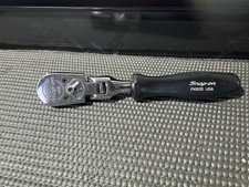 Snap-on 38 Rare Mint Stubby Flex Head Ratchet With Hard Black Handle - Fk835