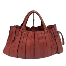 LUPO Red Black Leather Handbag