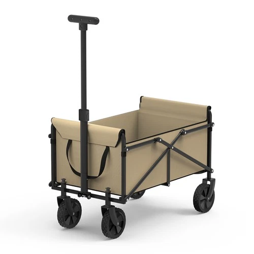 Camp Collapsible Folding Wagon Beach Wagon Cart Heavy Duty Utility Grocery Cart