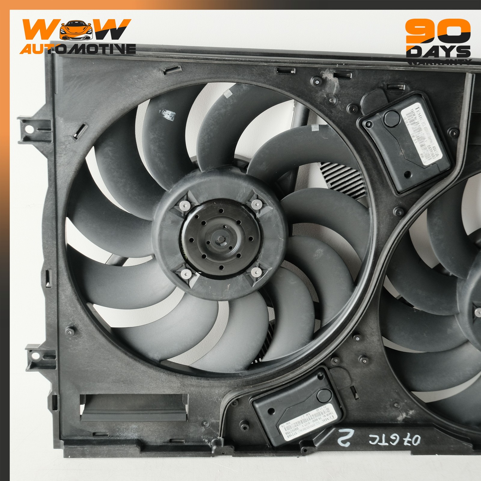 04-13 BENTLEY CONTINENTAL GTC FLYING SPUR ENGINE COOLING FAN MOTOR ASSEMBLY OEM