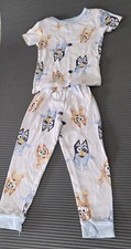 Bluey Bingo Snug Fit 2-Piece Cotton Knit Pajama Set Short Sleeve 5T