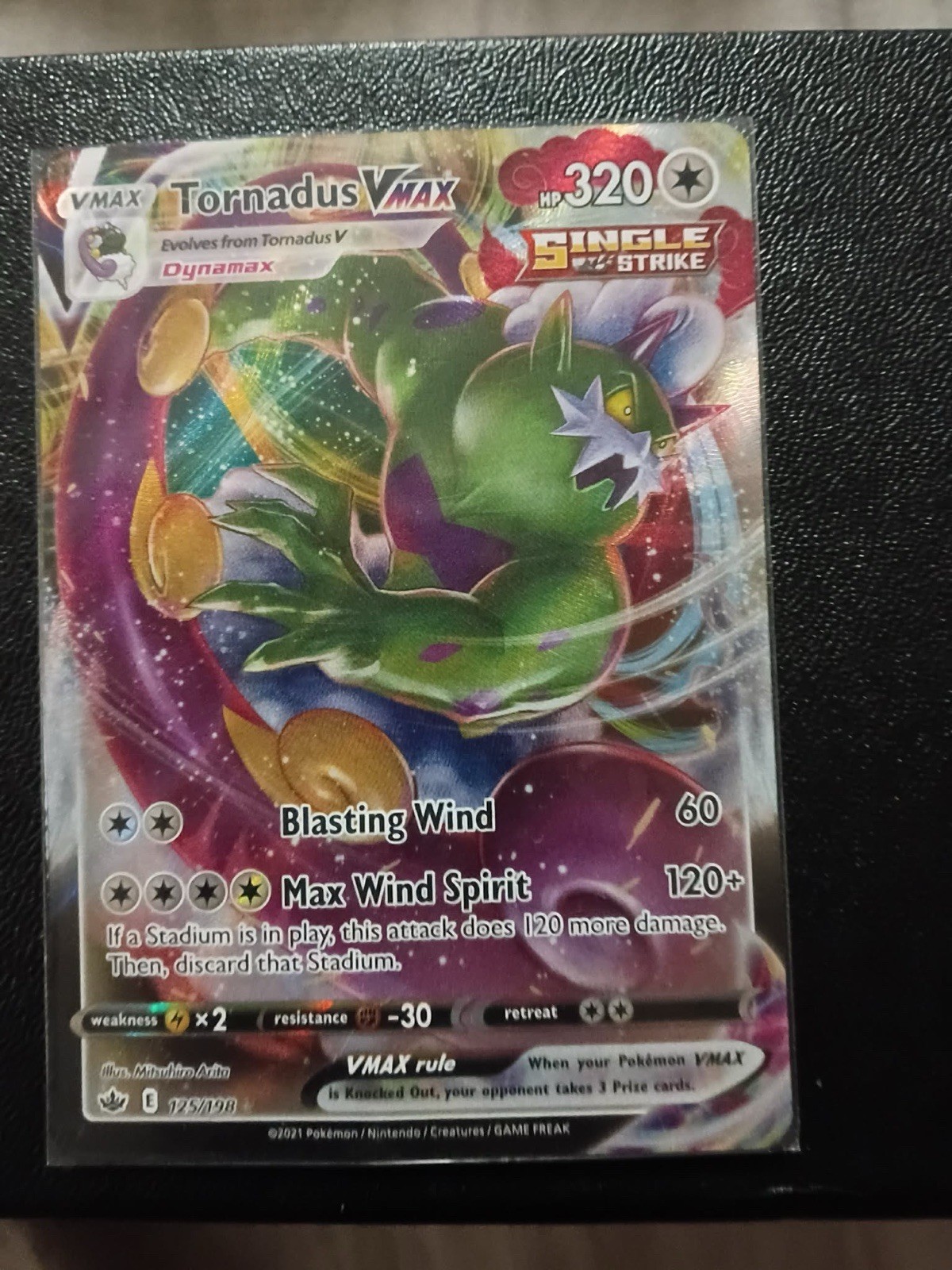 Tornadus VMax 125/198 Ultra Rare Chilling Reign - SWSH Pokemon TCG Near Mint NM