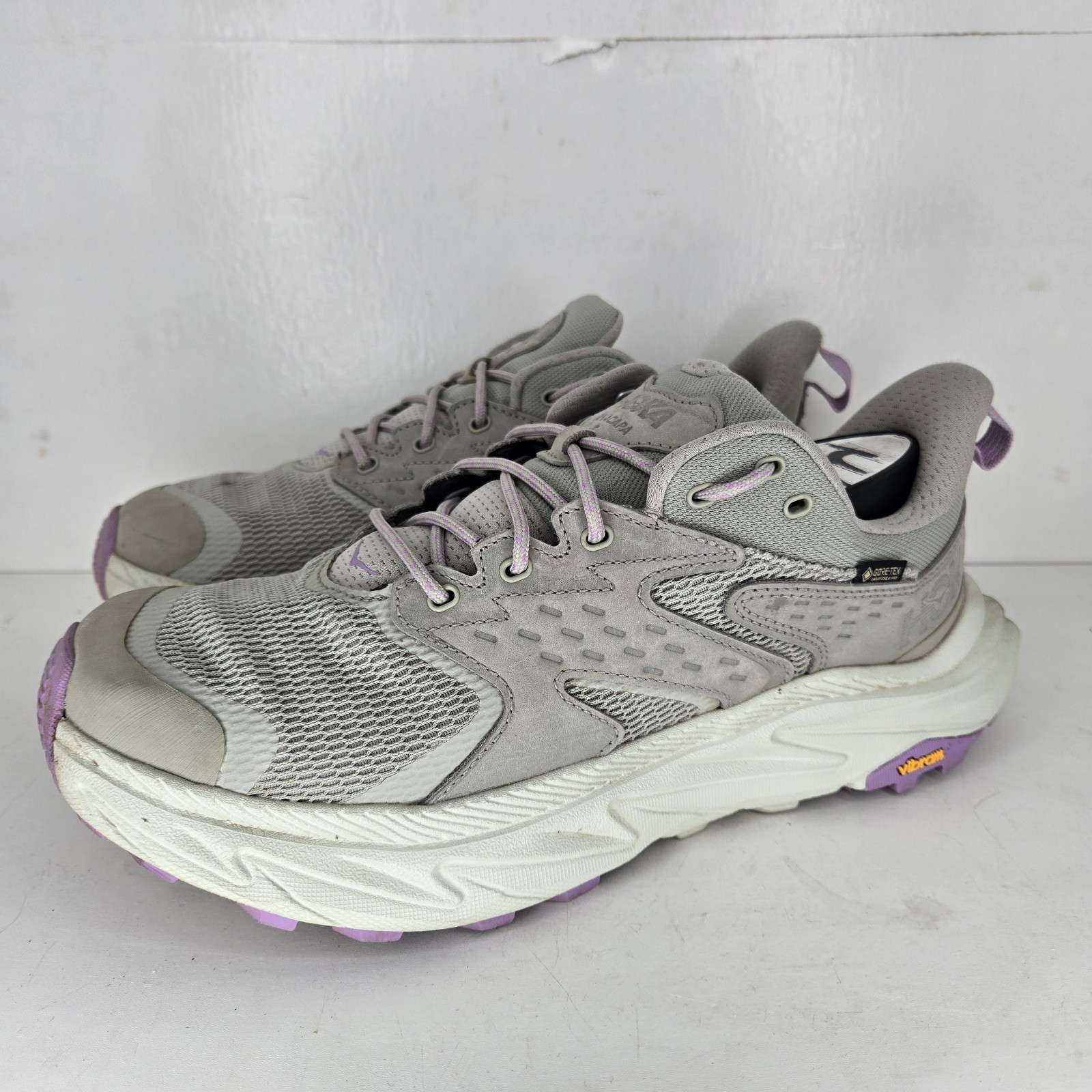 Hoka Anacapa 2 Low GTX Women's 9.5 D Wide Grey Purple GORE-TEX Hiking Shoes Nice thumbnail 5