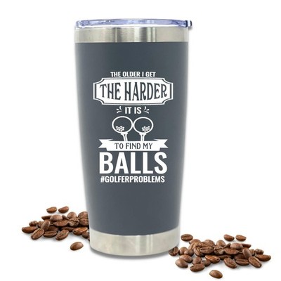 Brooke & Jess Designs - Find My Balls 20 oz 20 Ounces, Gray 
