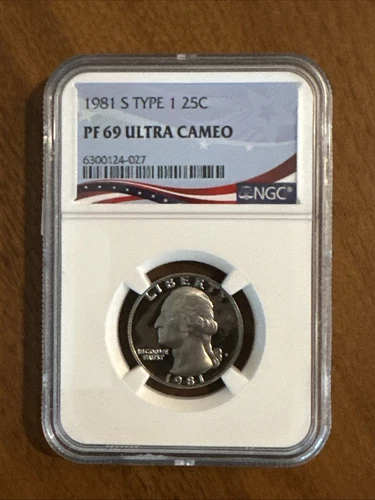PF69 Ultra Cameo 1981-S Type 1 Washington Quarter NGC Graded