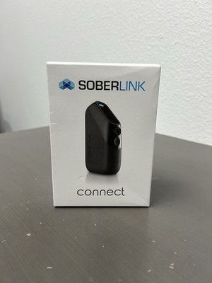 SoberLINK connect In Box With Charger & 1 Mouthpiece. Sober Link Breathalyzer