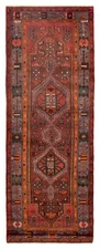 3'7" x 9'9" Vintage Hand-knotted Runner Rug Traditional Oriental Wool Carpet