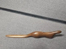 Vintage Hand Carved Walnut Wood Otter Letter Opener