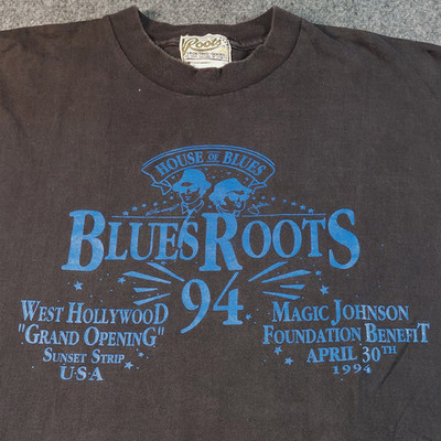 Vintage 1994 Roots House of Blues Shirt Mens 2XL Black Magic Johnson Blues Tee