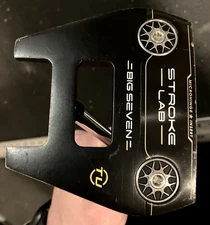 Odyssey Stroke Lab Black Big 7 Seven TU Toe Up Putter RH 34.5' Pure Oversize +HC