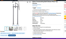 freestanding bath taps chrome