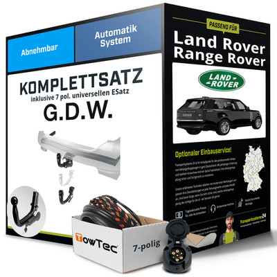 Für LAND ROVER Range Rover IV Typ L405 Anhängerkupplung abn +eSatz 7pol uni. 12-
