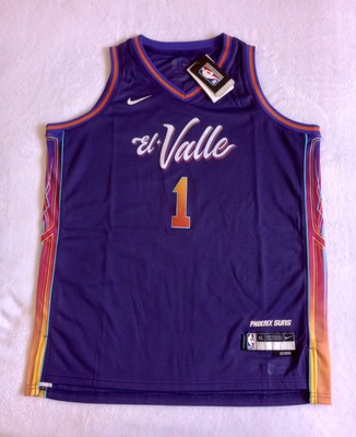 Nike Phoenix Suns Devin Booker El Valle City Edition Youth Swingman Jersey Sz XL