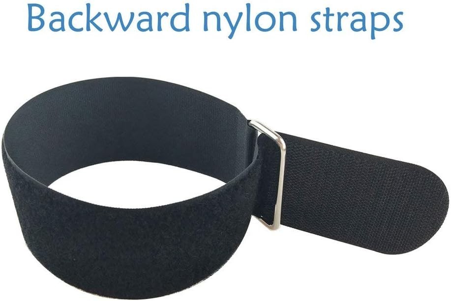 6Pcs 24" x 2" Nylon Heavy Duty Reusable Hook and Loop Cinch Straps, Adjustabl...