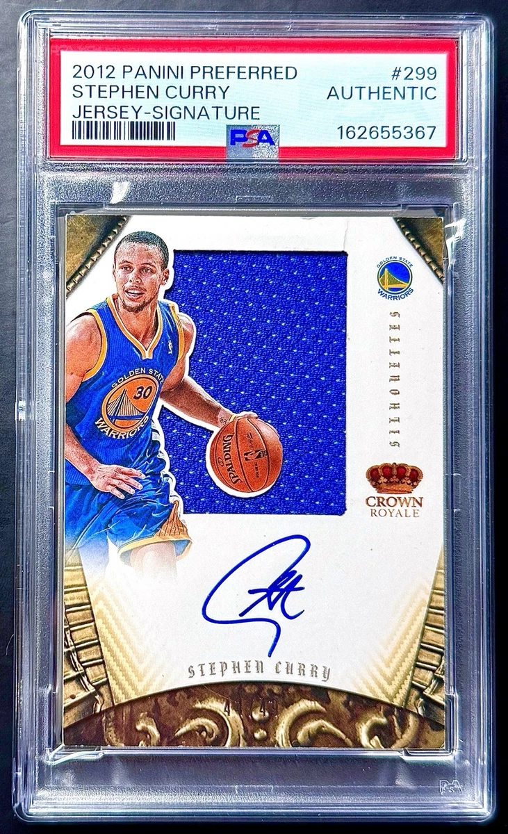 Panini Stephen Curry Basketball Original Autographed Sports